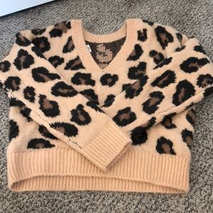 Victoria’s Secret PINK leopard print sweater